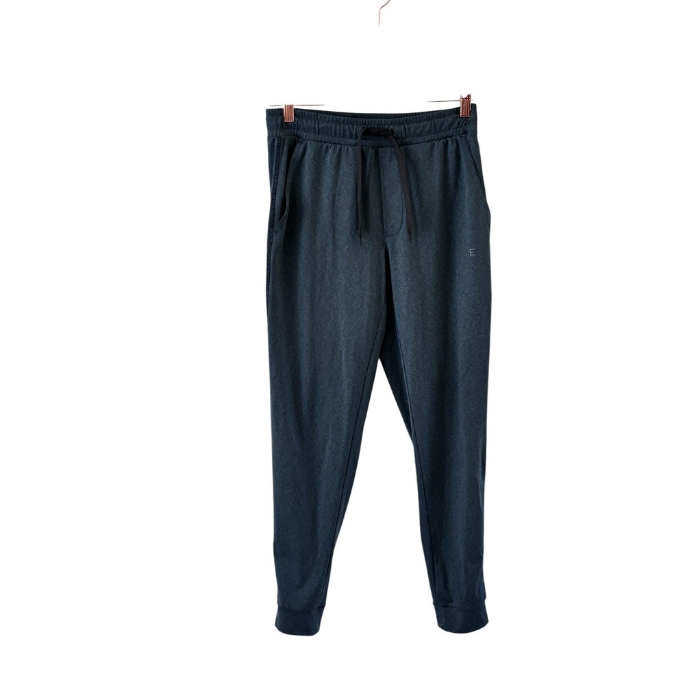 Everlane Jogger Pants Mens S Teal Blue Elastic Waist Stretch Athleisure Travel